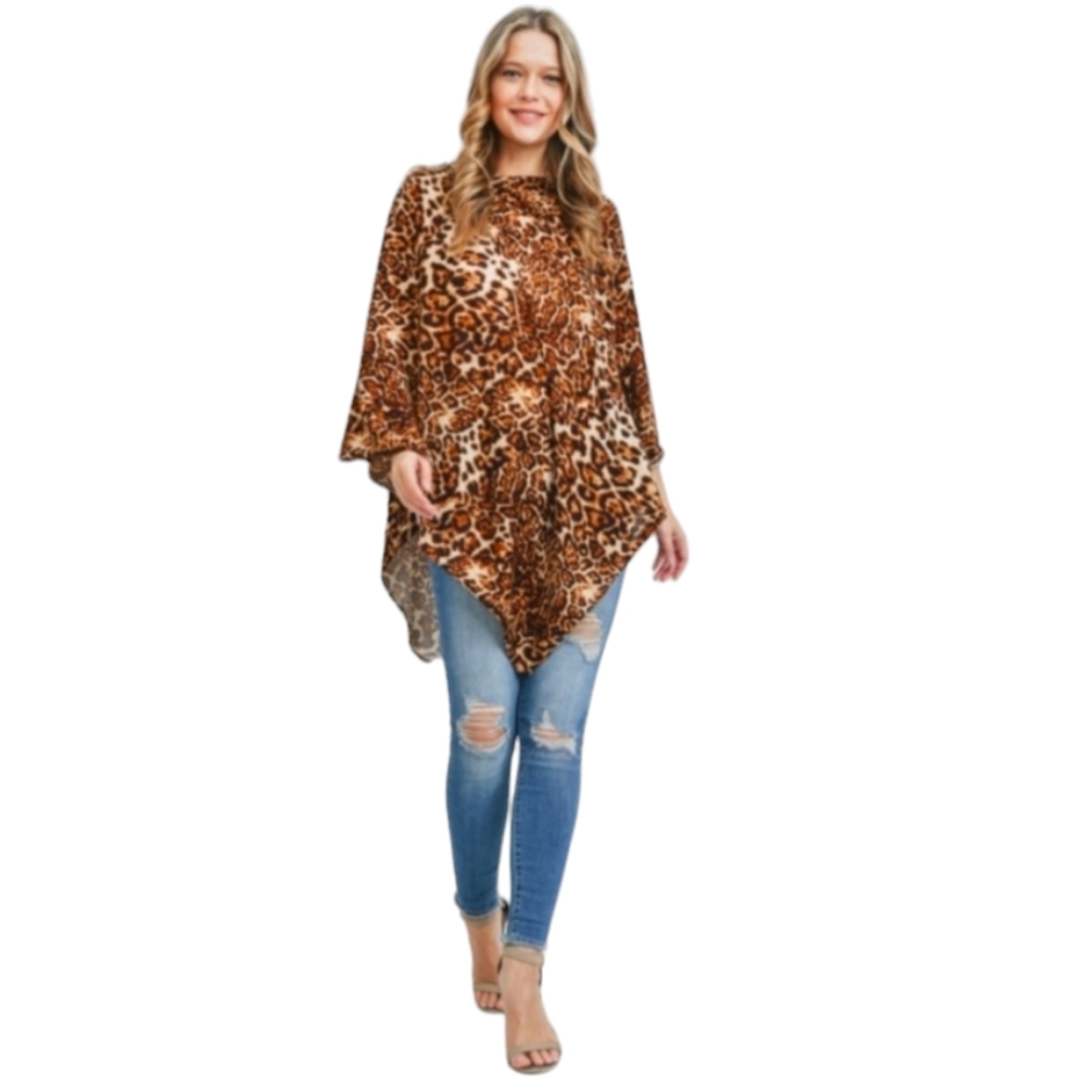 One Size Leopard Poncho✨️ - Picture 6 of 10
